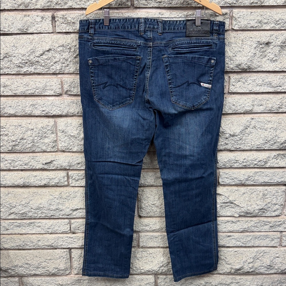 Parasuco Dark Blue Relaxed Men's Jeans - Picture 3 of 5